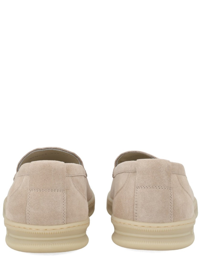 Woolrich Leather Minimalist Round-Toe Moccasin Loafers