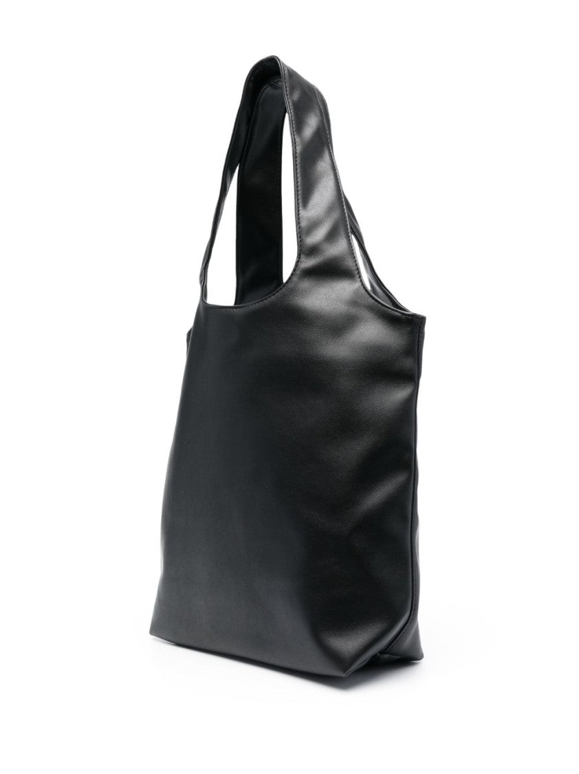 A.P.C. Black Faux Leather Tote