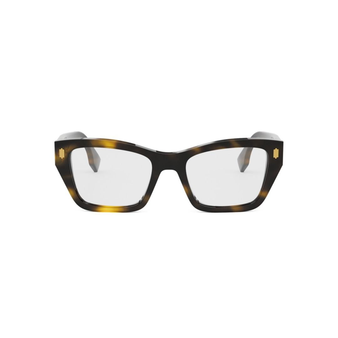 Fendi Fe50118i Oversized Tortoiseshell Frame Eyeglasses