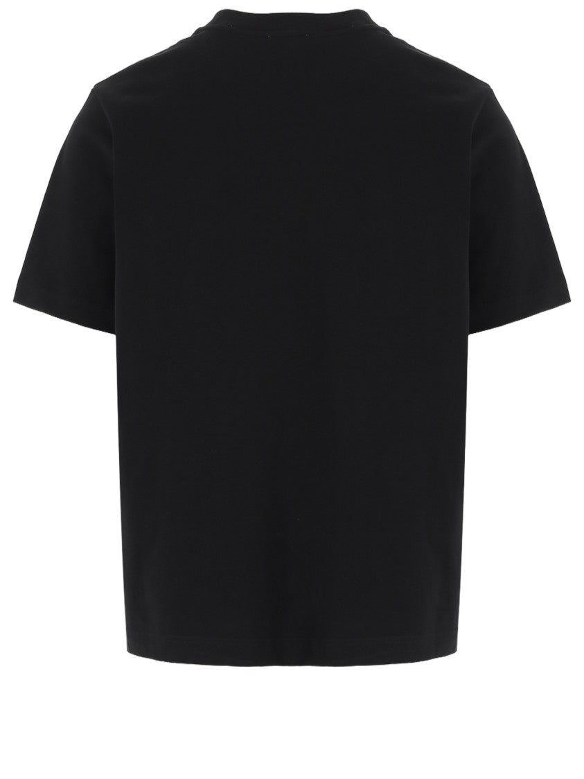 Casablanca Black Front Logo Cotton T-Shirt