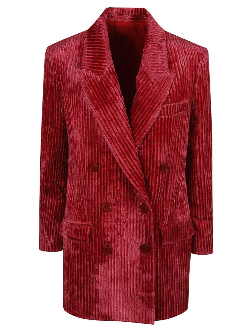 Isabel Marant Double-Breasted Corduroy Jacket With Tailored Fit