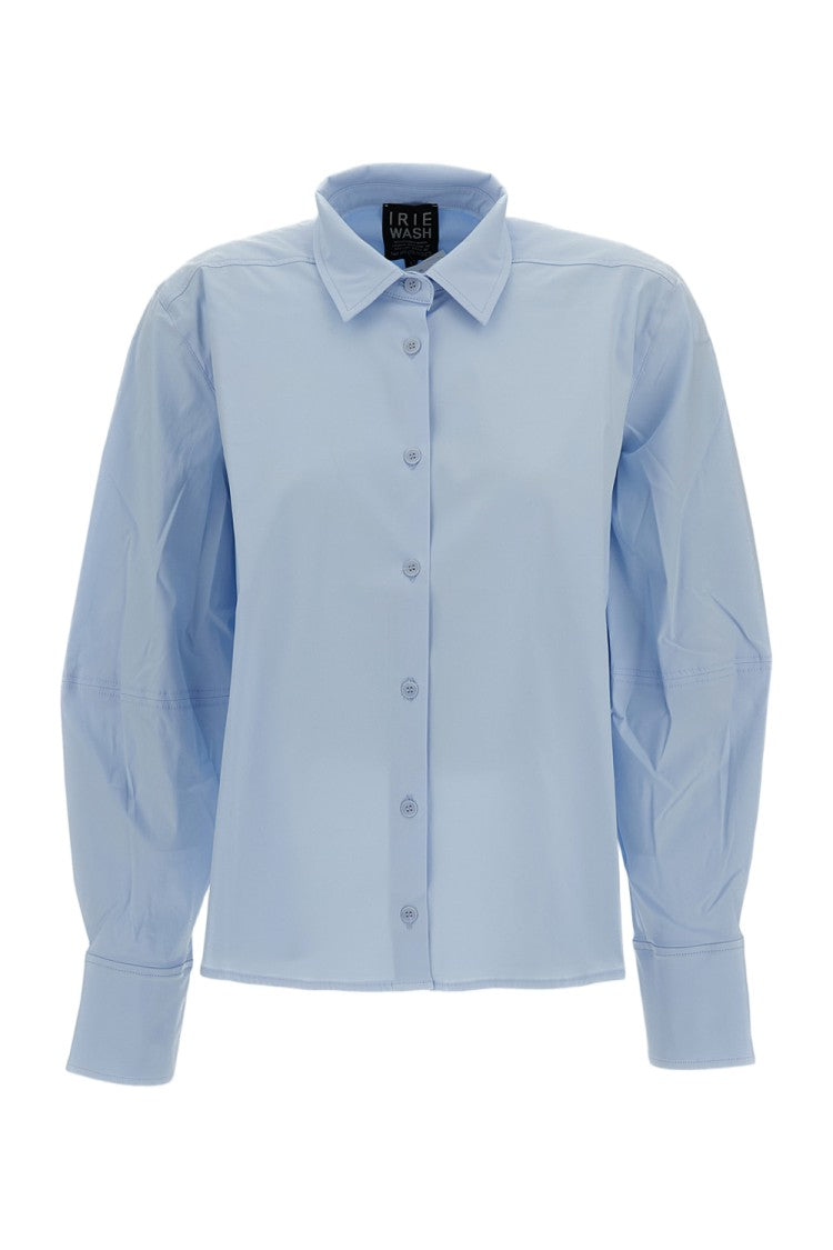 Irie' Clear Blue Button-Down Shirt With Long Sleeves