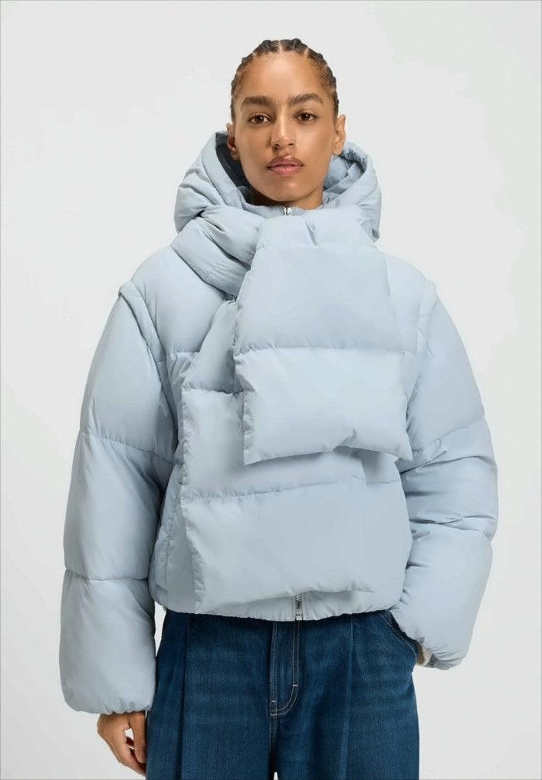 Boss Water-Repellent Padded Jacket With Removable Sleeves