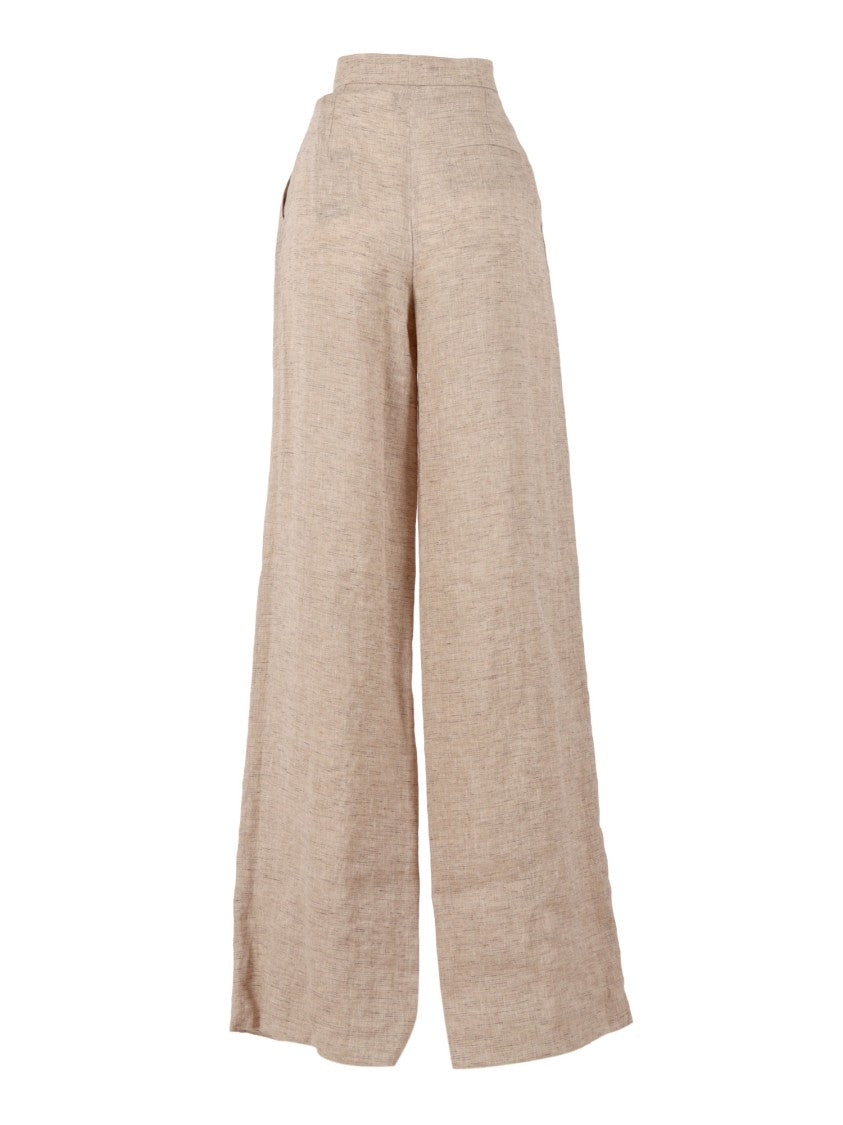 Emporio Armani High Waisted Straight-Leg Pants