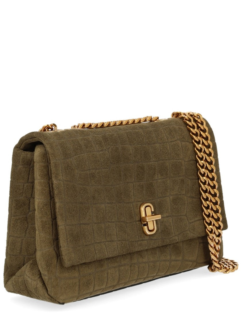 Marc Jacobs Neutrals Slim Dual Suede Shoulder Bag