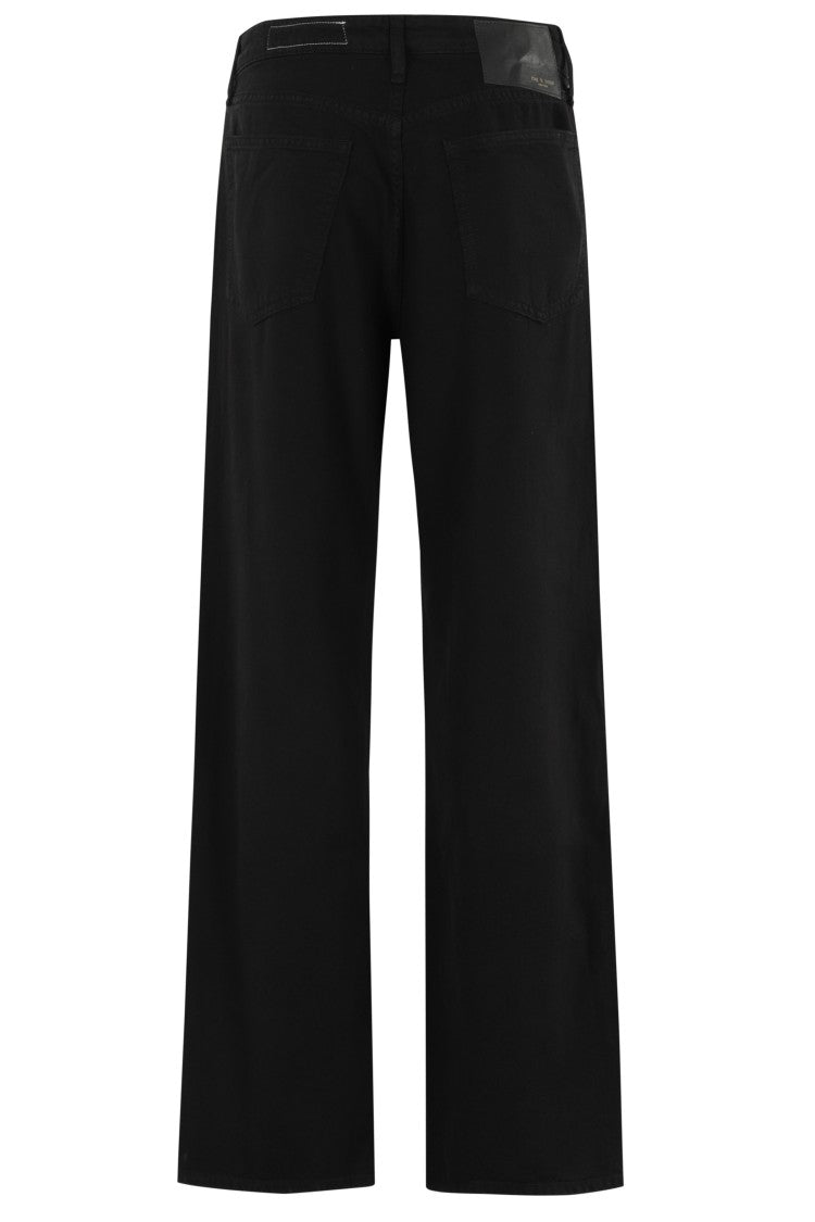 Rag & Bone Featherweight Logan Black Five-Pocket Jeans