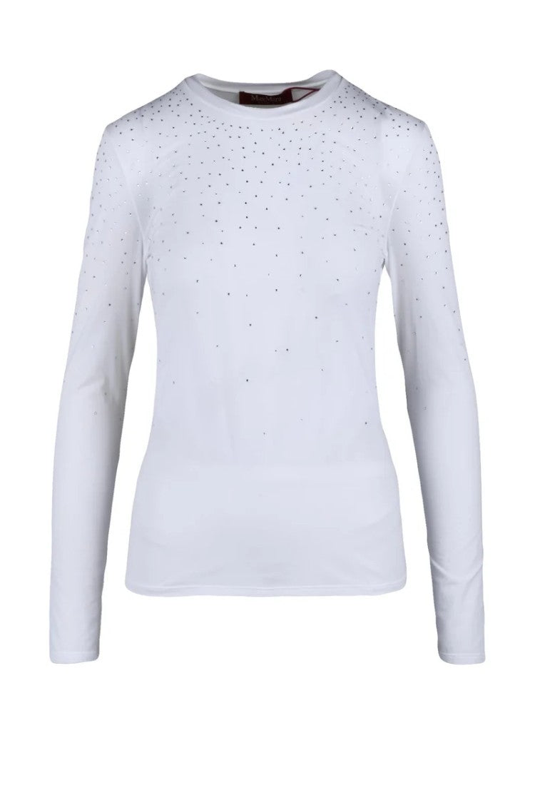 Max Mara White Technical Stretch Polyamide Elastane T-Shirt