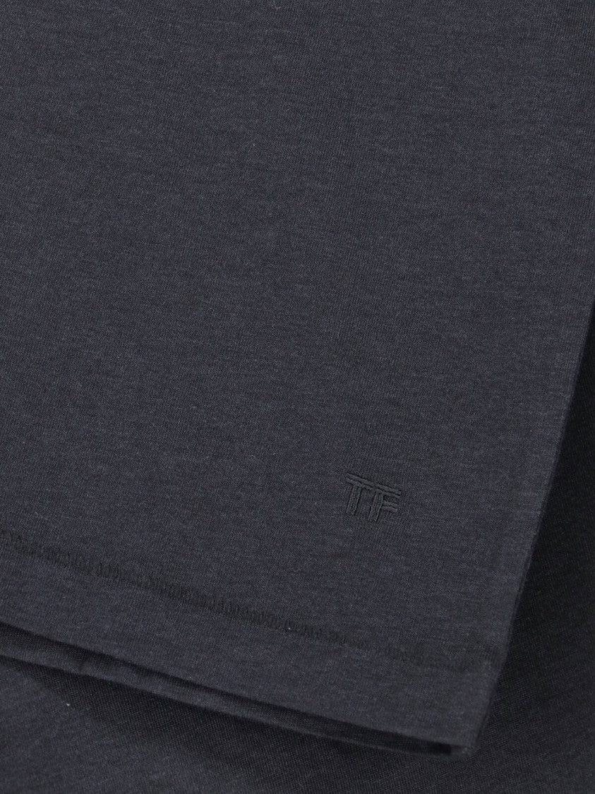 Tom Ford Classic Crew Neck Black T-Shirt With Minimalist Design