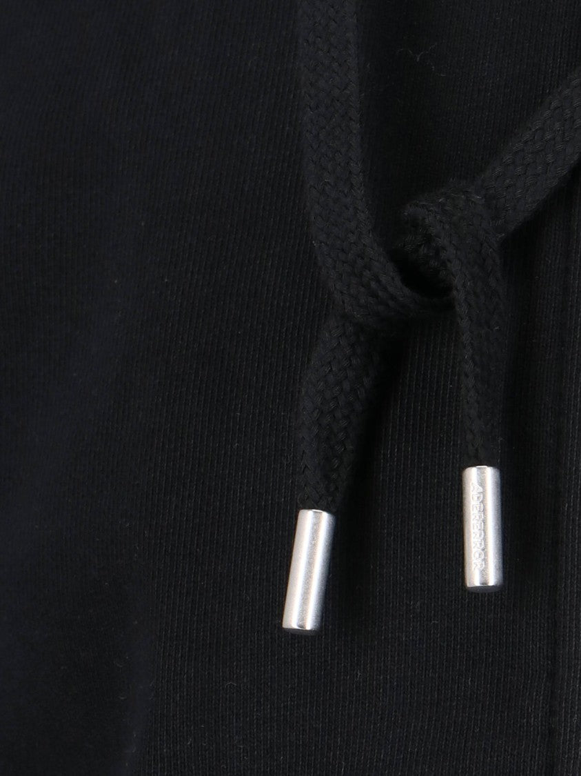 Ader Error "Trs Tag" Zip Sweatshirt, In Black Cotton