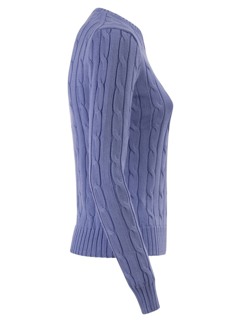 Polo Ralph Lauren Cotton Cable Knit Crew Neck Jumper