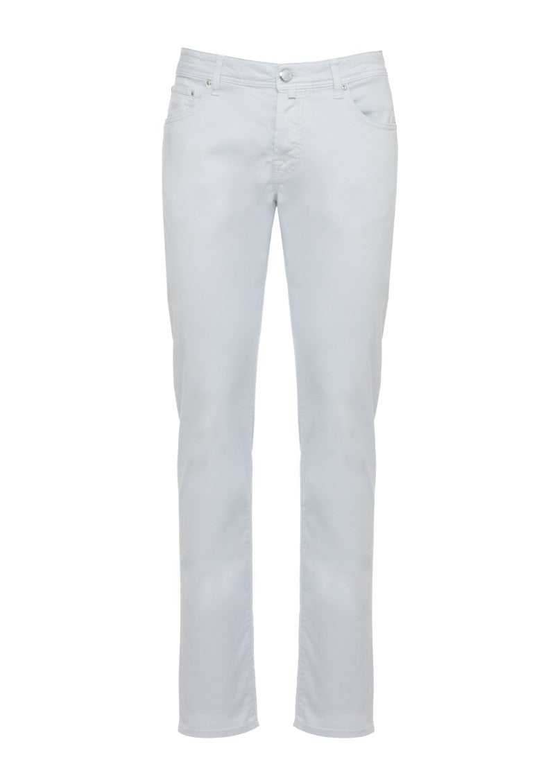Jacob Cohen Light Blue Nick Slim Cotton Pants