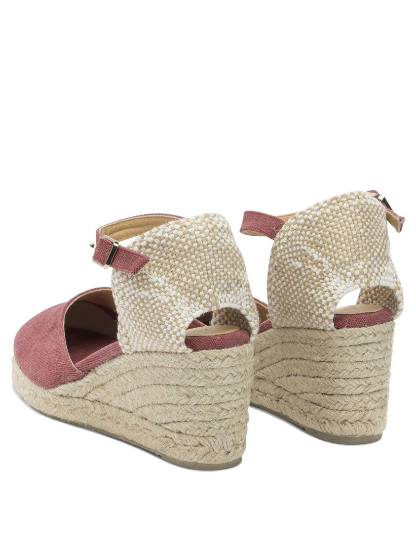Castaner Vibrant Fuchsia Espadrilles With Woven Jute Sole And Adjustable Strap
