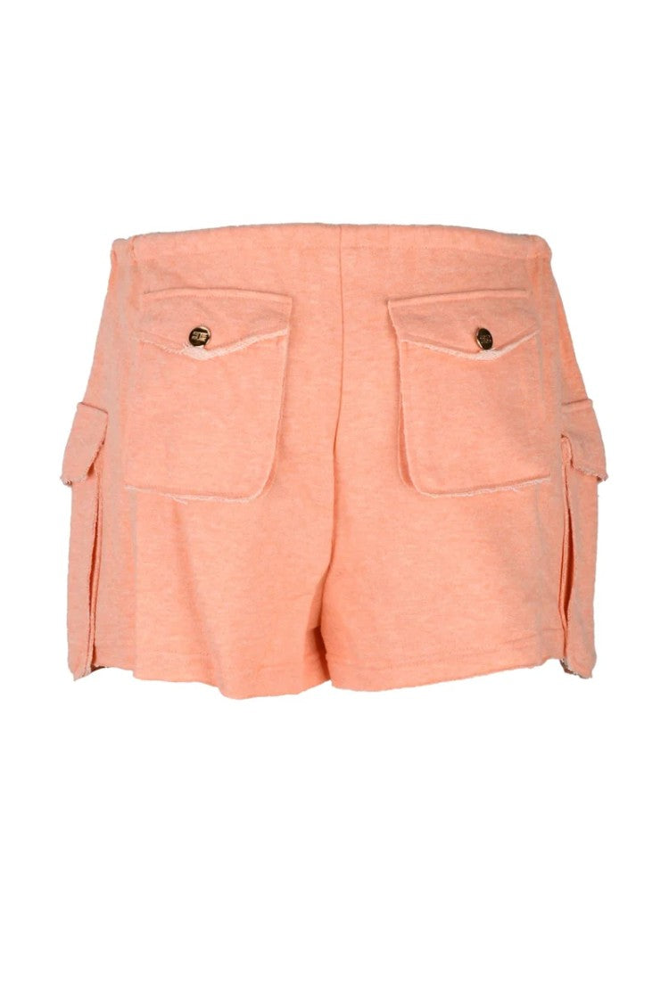 Elisabetta Franchi Cotton Shorts - Peach