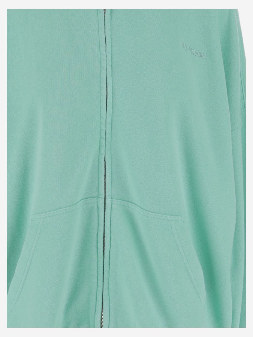 We11 Done Cap-Shaped Hooded Sweatshirt With Embroidered Accents