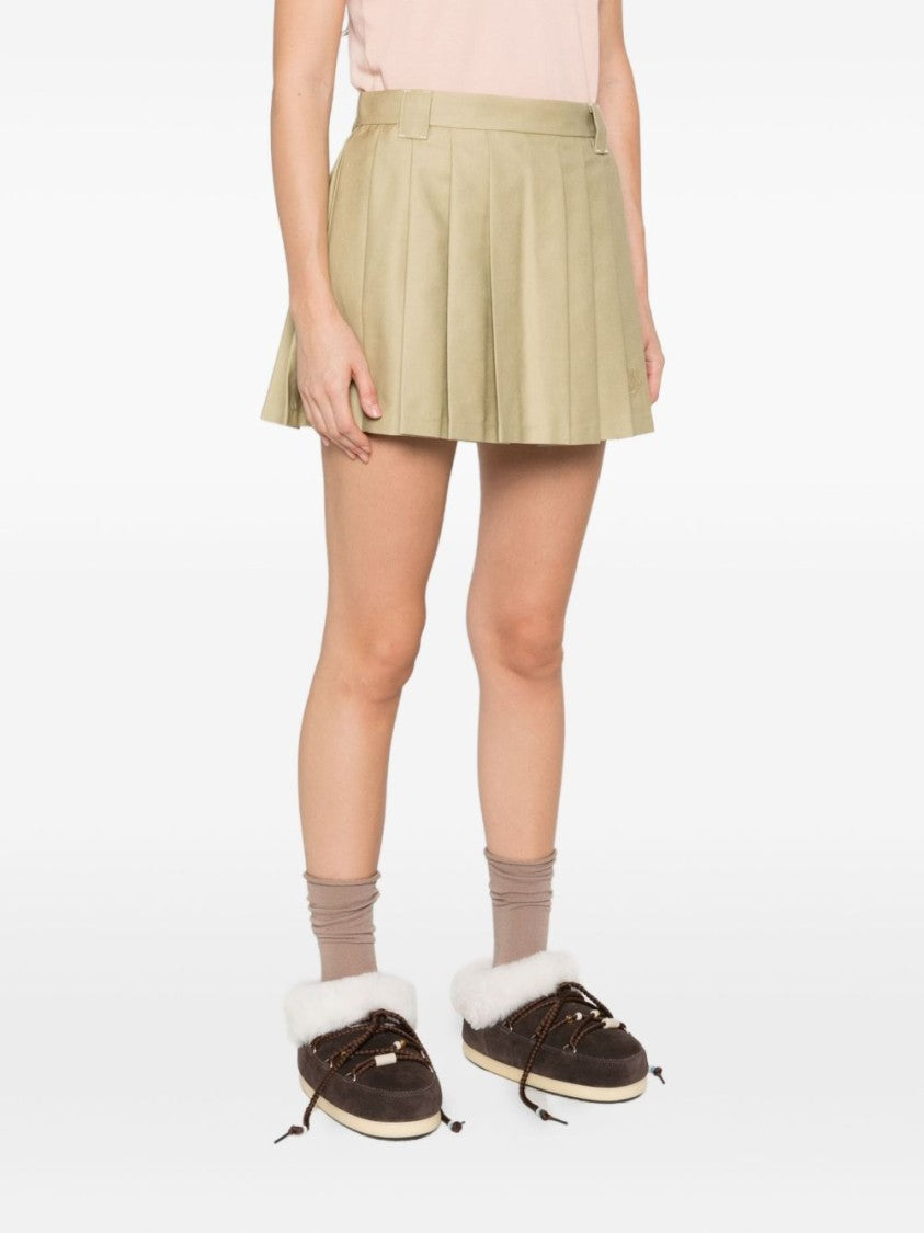 Moncler Pleated Mini Skirt With Structured Waistband