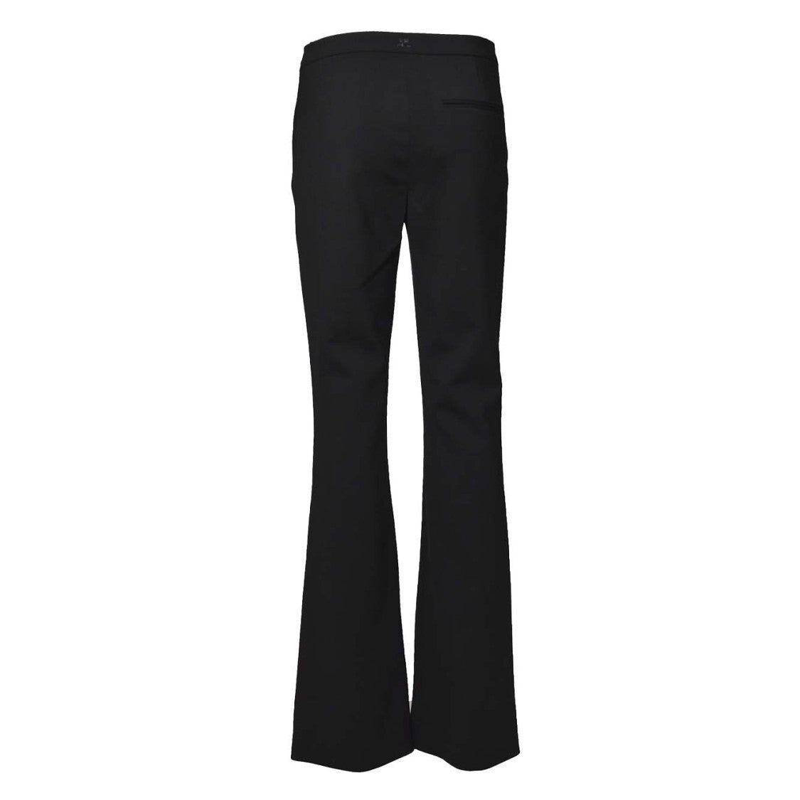 Courrèges Sartorial Oblique Pants In Black Wool
