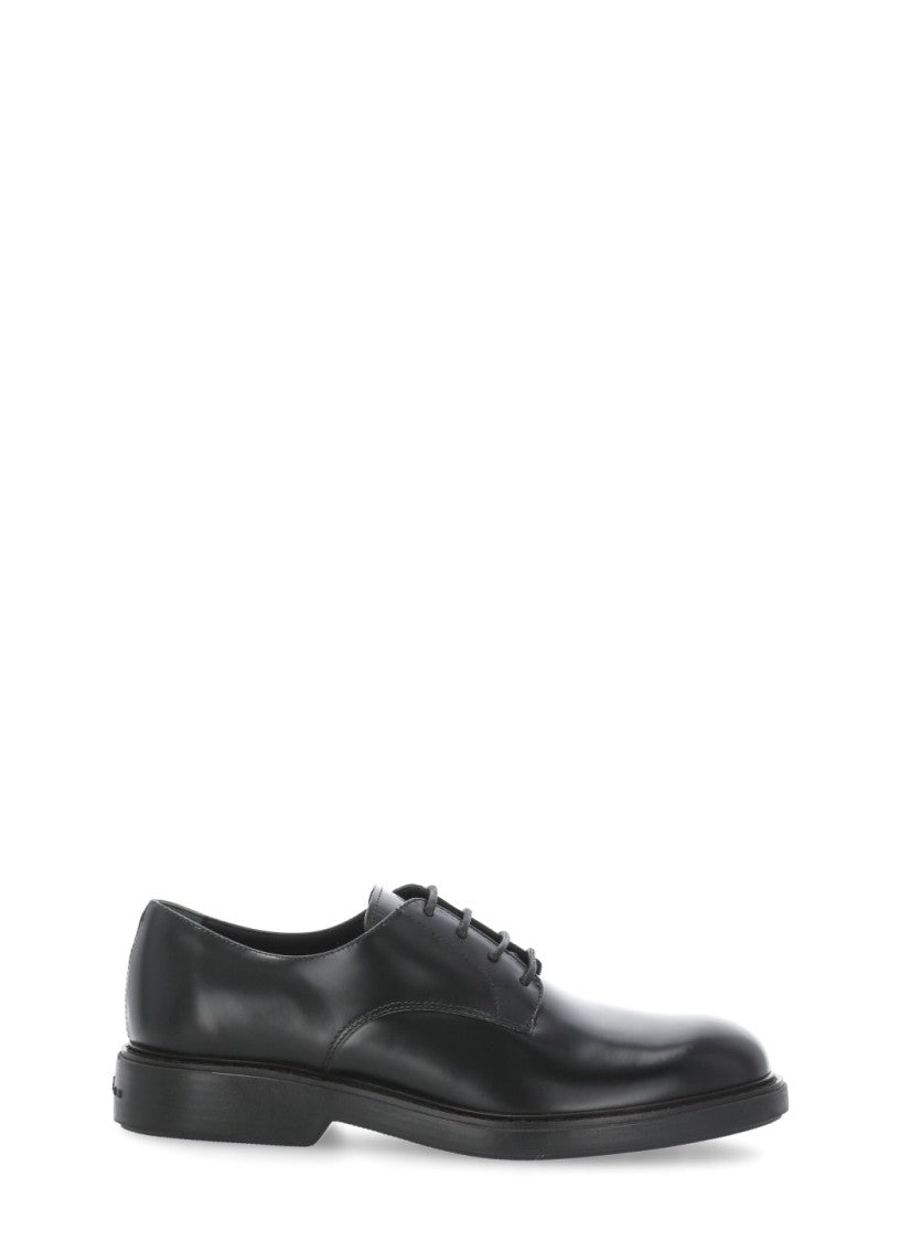 Hogan Black Patent Leather Brogues