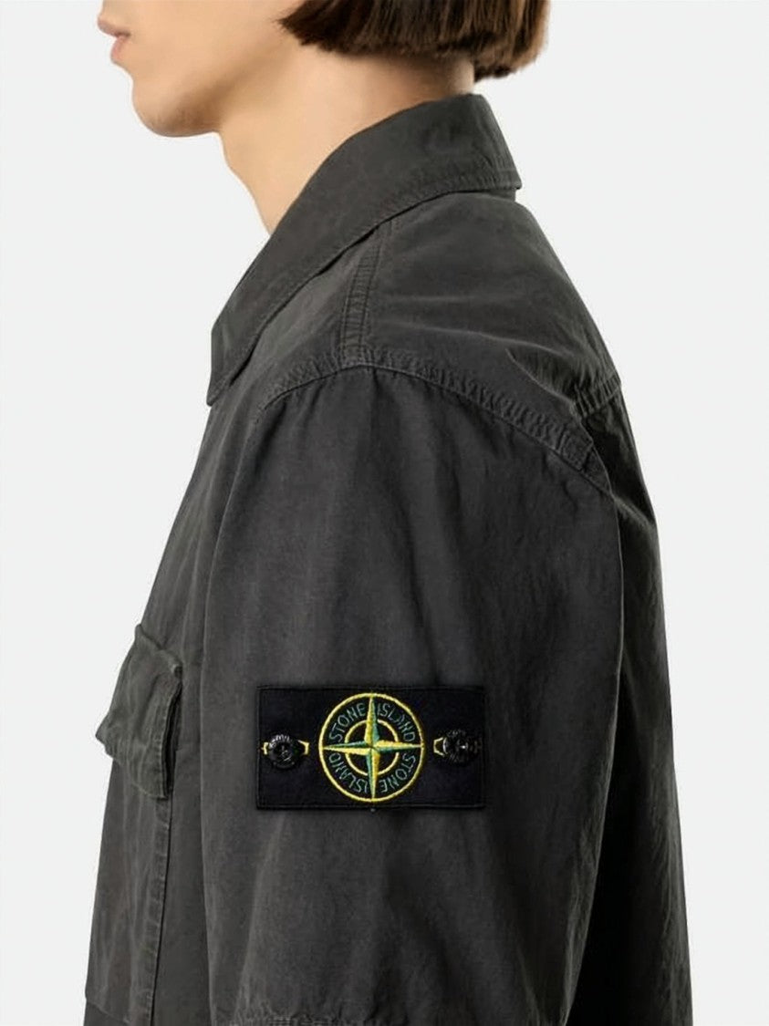 Stone Island Boxy Black Short-Sleeve Shirt