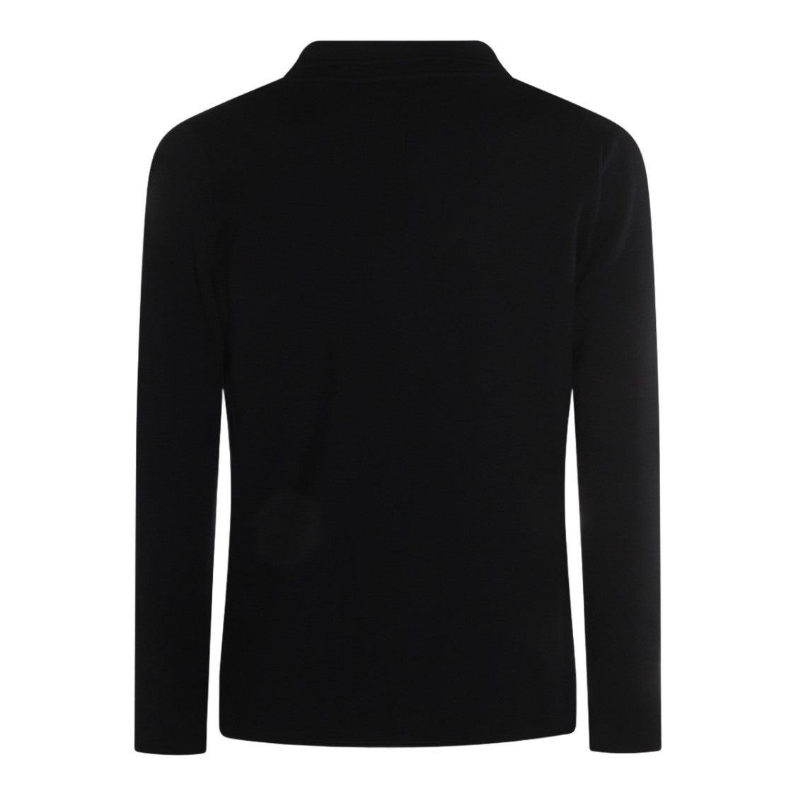 Zanone Cardigan-Style Black Sweater With Notched Lapel