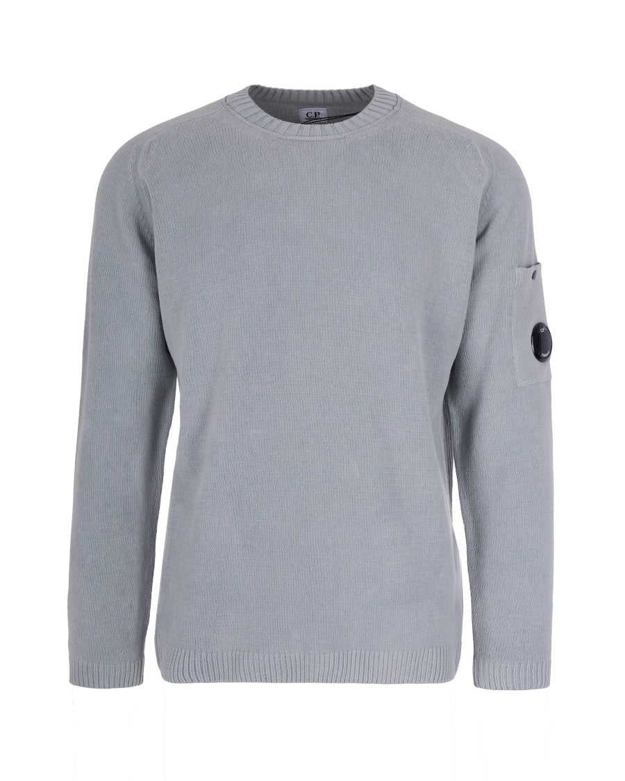 C.P. Company Silver Blue Crewneck Shirt