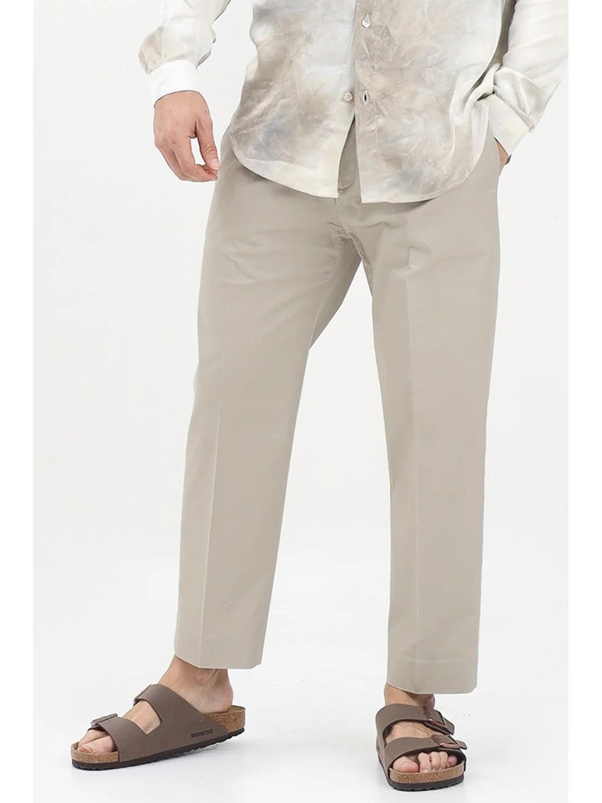 Golden Craft 1957 Beige Stretch Cotton Pants