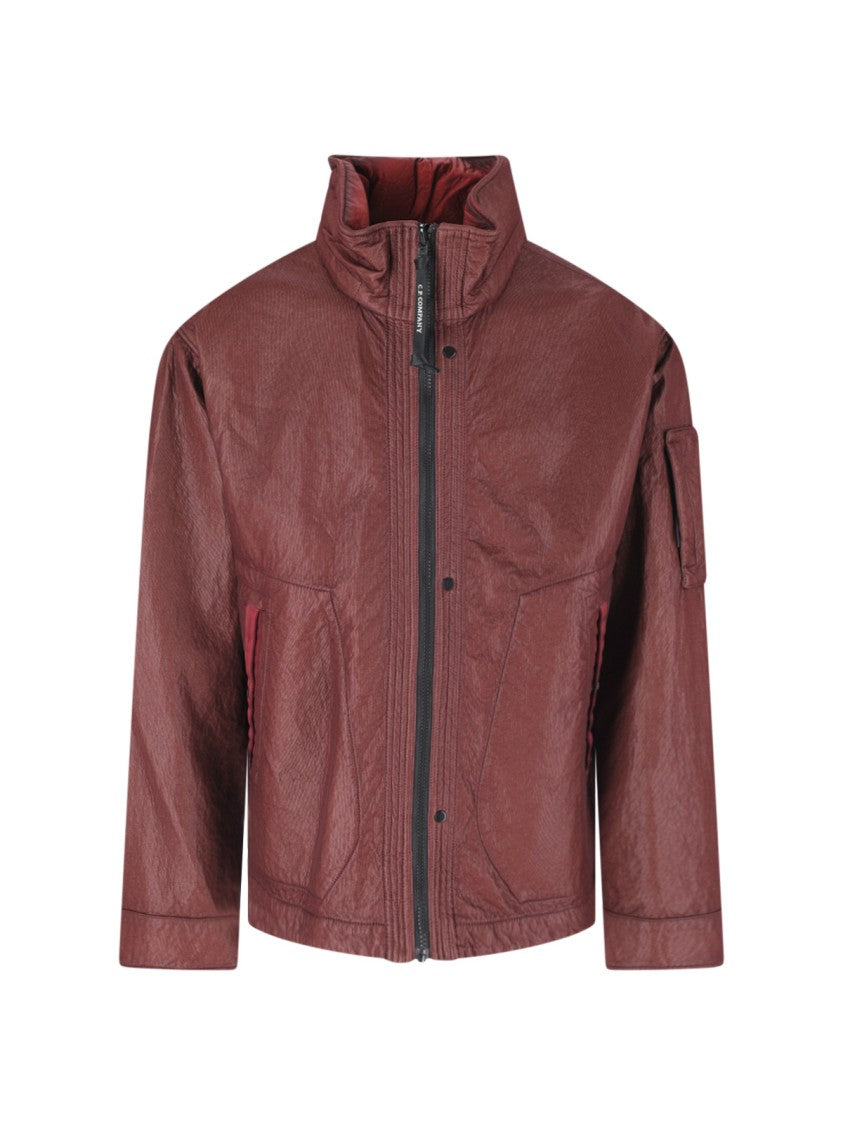 C.P. Company Burgundy Bi-Face Reversible Nylon Jacket