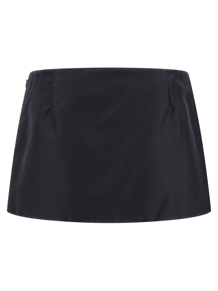 Miu Miu Nylon And Fleece Skirt