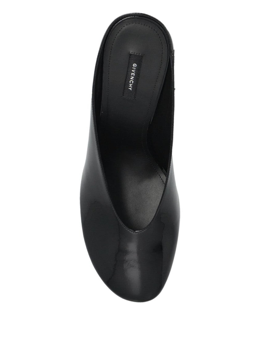 Givenchy Black Minimalist Flat Open Toe Sandals