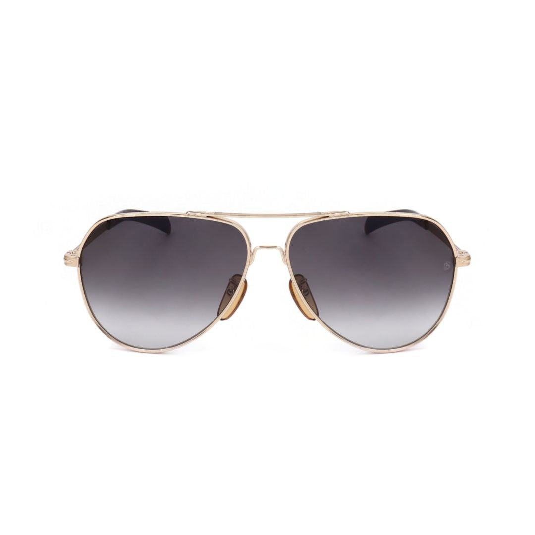 David Beckham Db 7031/S Gold-Tone Aviator Sunglasses