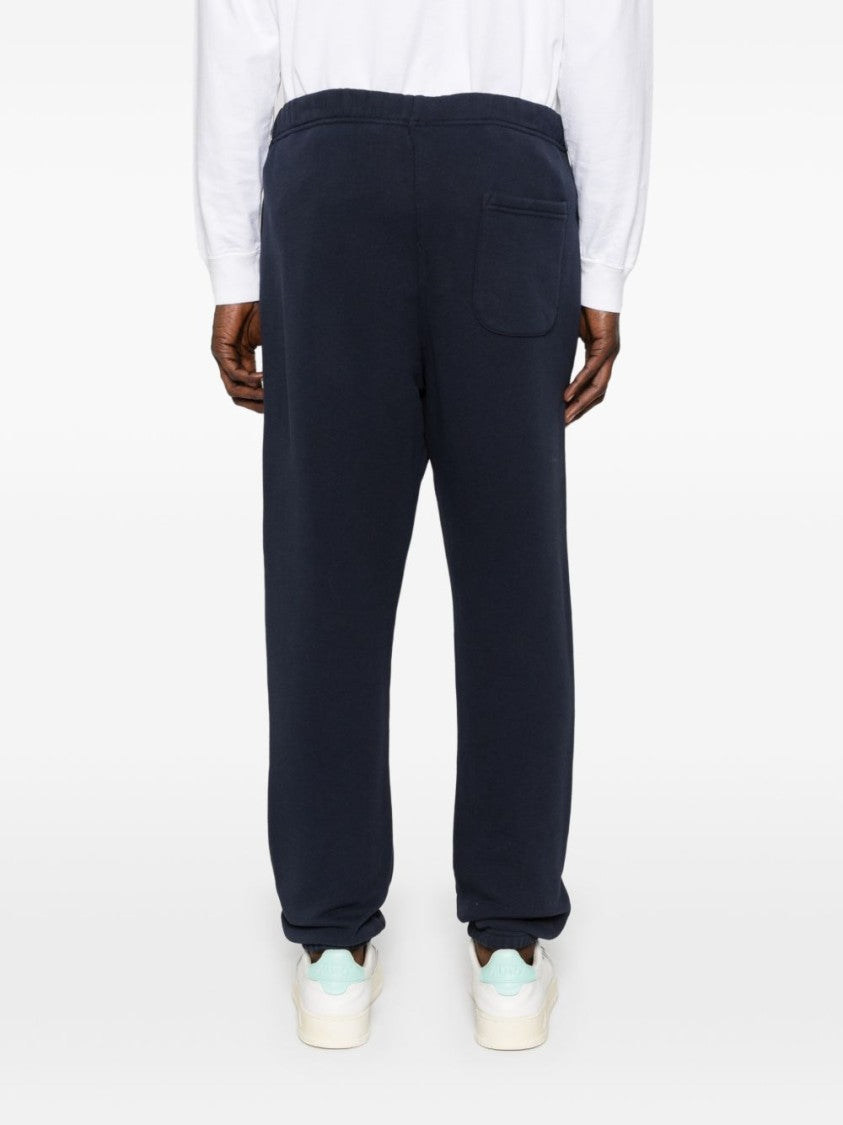 Autry Blue Drawstring Embroidered Casual Pants