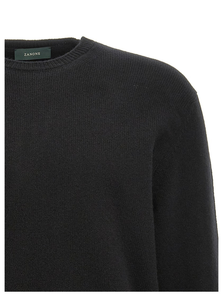 Zanone Crewneck Sweater In Luxurious Virgin Wool