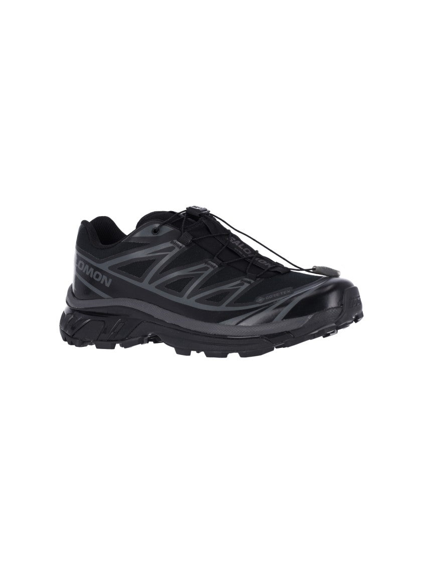 Salomon Black Xt-6 Gore-Tex Fabric Sneakers