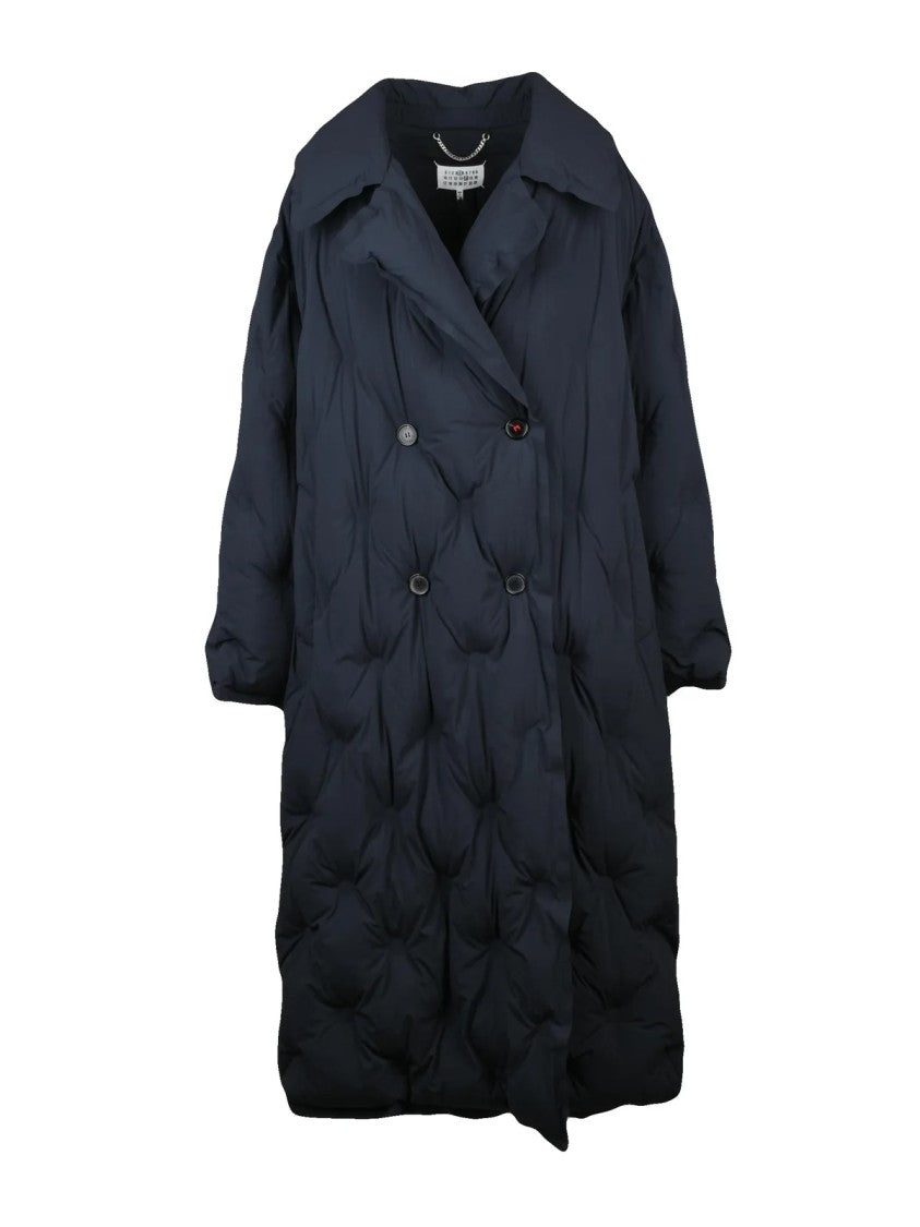 Maison Margiela Black Polyamide Double-Breasted Down Coat