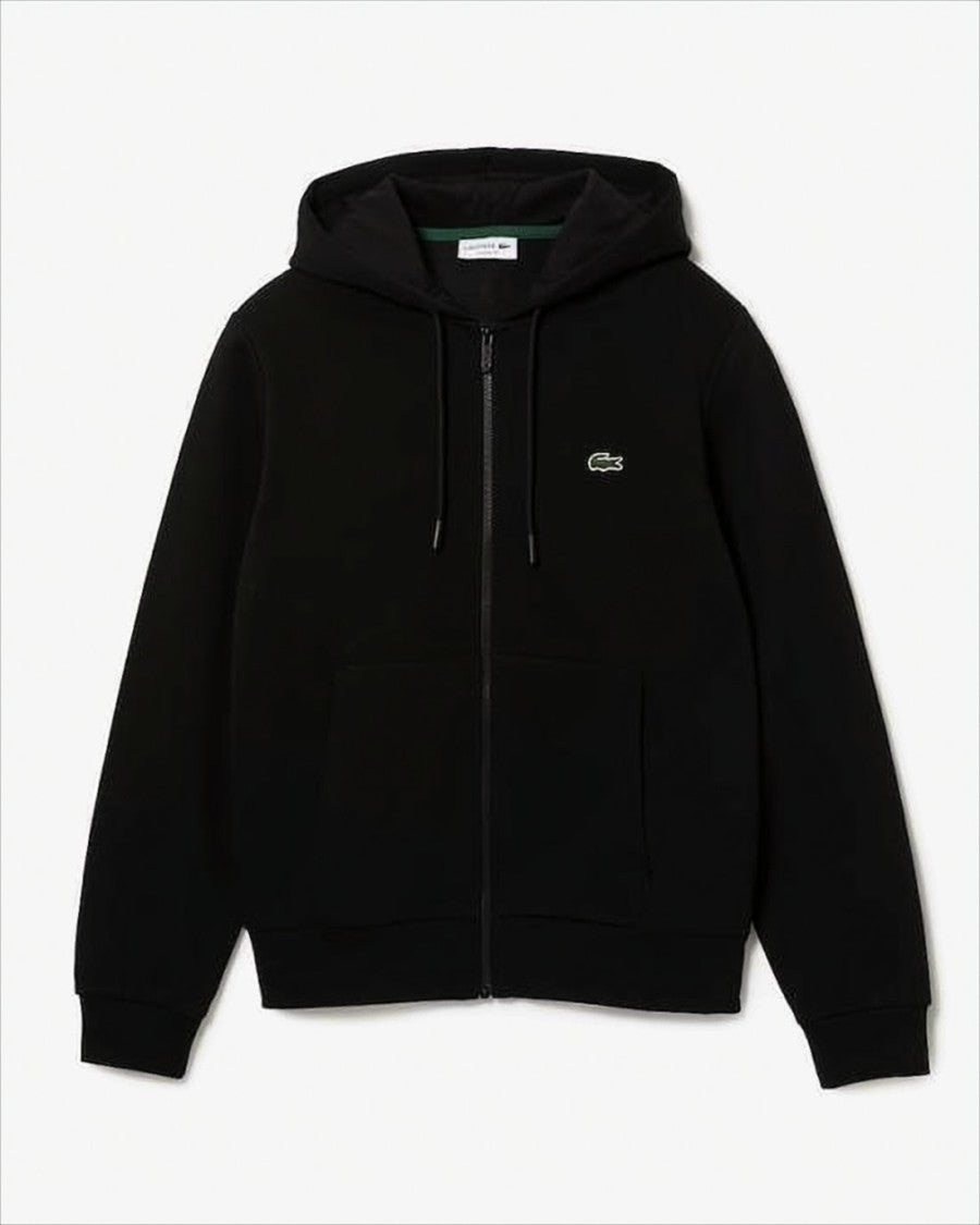 Lacoste Classic Zip-Up Hoodie With Front Pocket