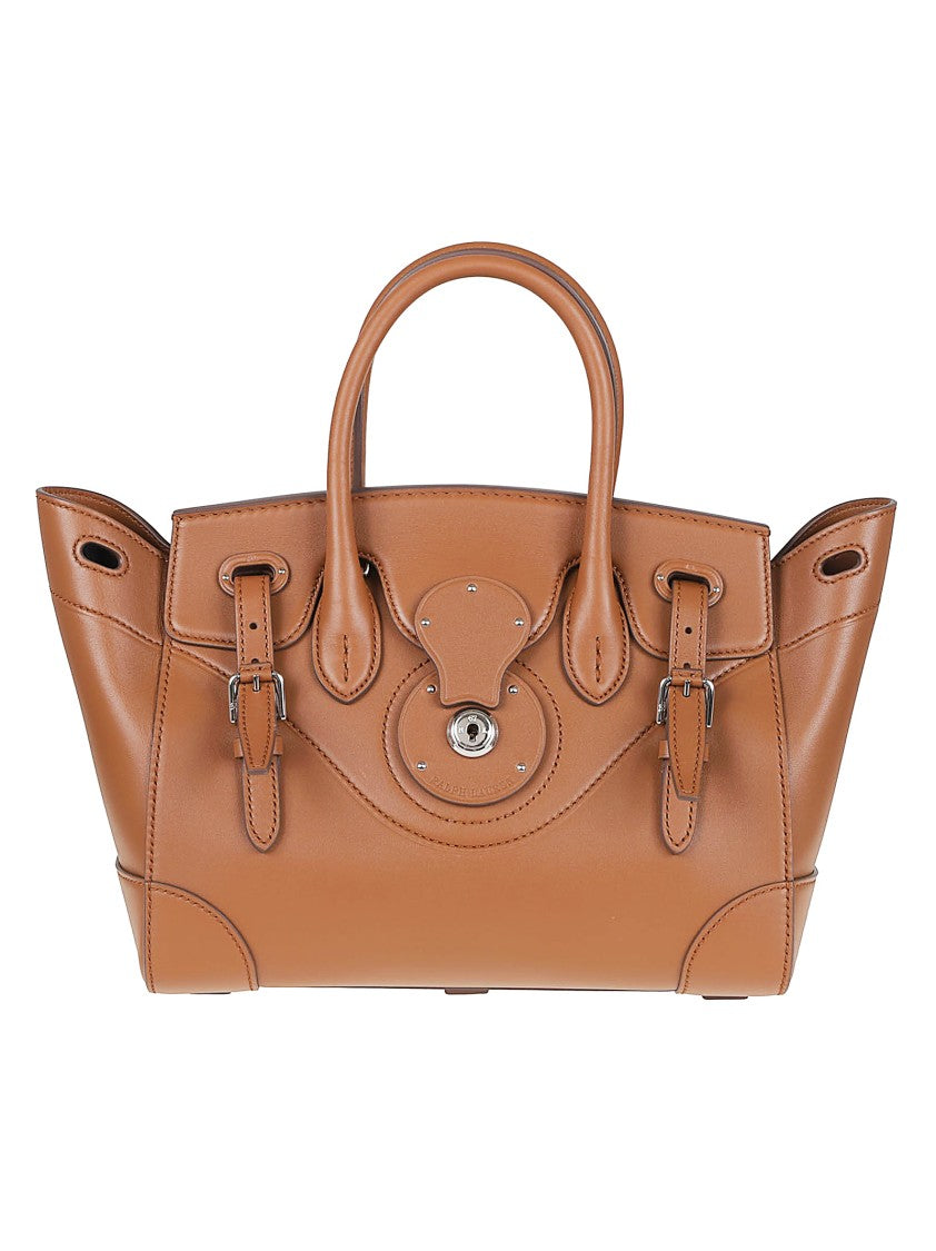 Polo Ralph Lauren Structured Smooth Calf Leather Shopper Bag