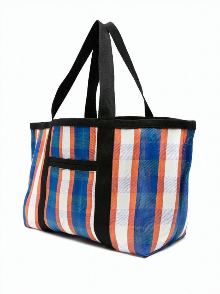 Isabel Marant Plaid Tote Bag With Durable Nylon Construction