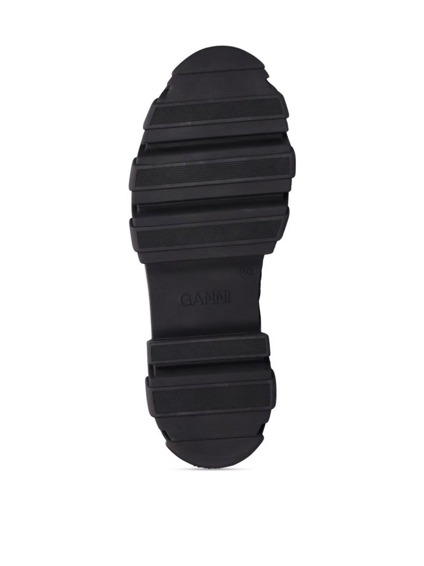 Ganni Cleated Lace Up Hiking Boots