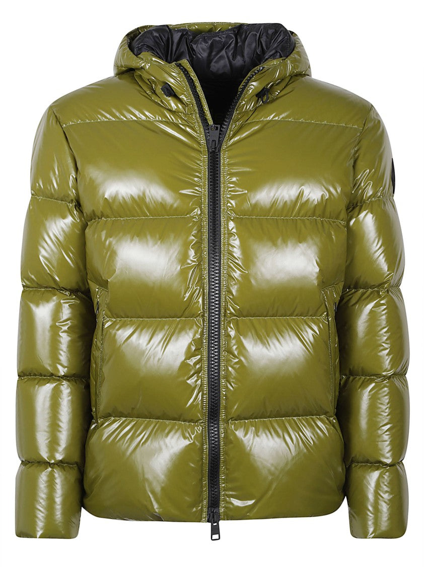Herno Puffer-Style Jacket With Hood And Quilted Design