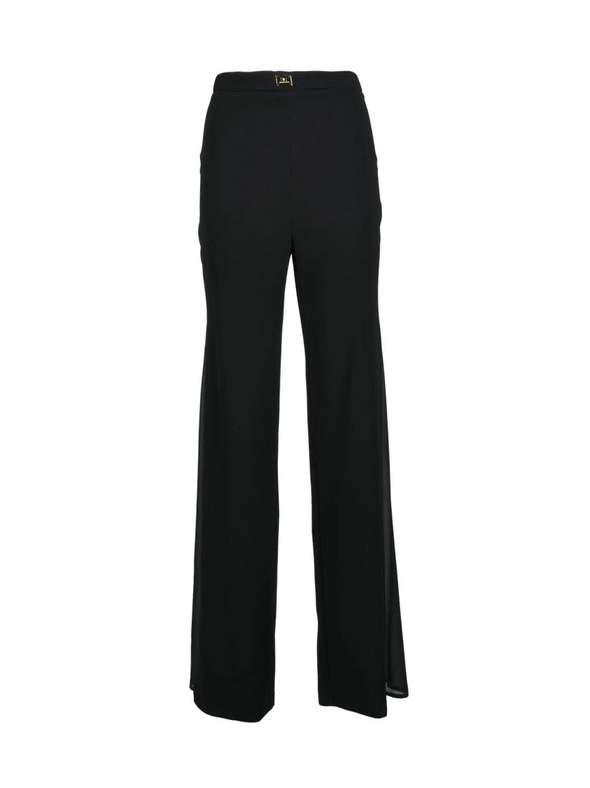 Elisabetta Franchi Tailored Black Polyester Stretch Ensemble