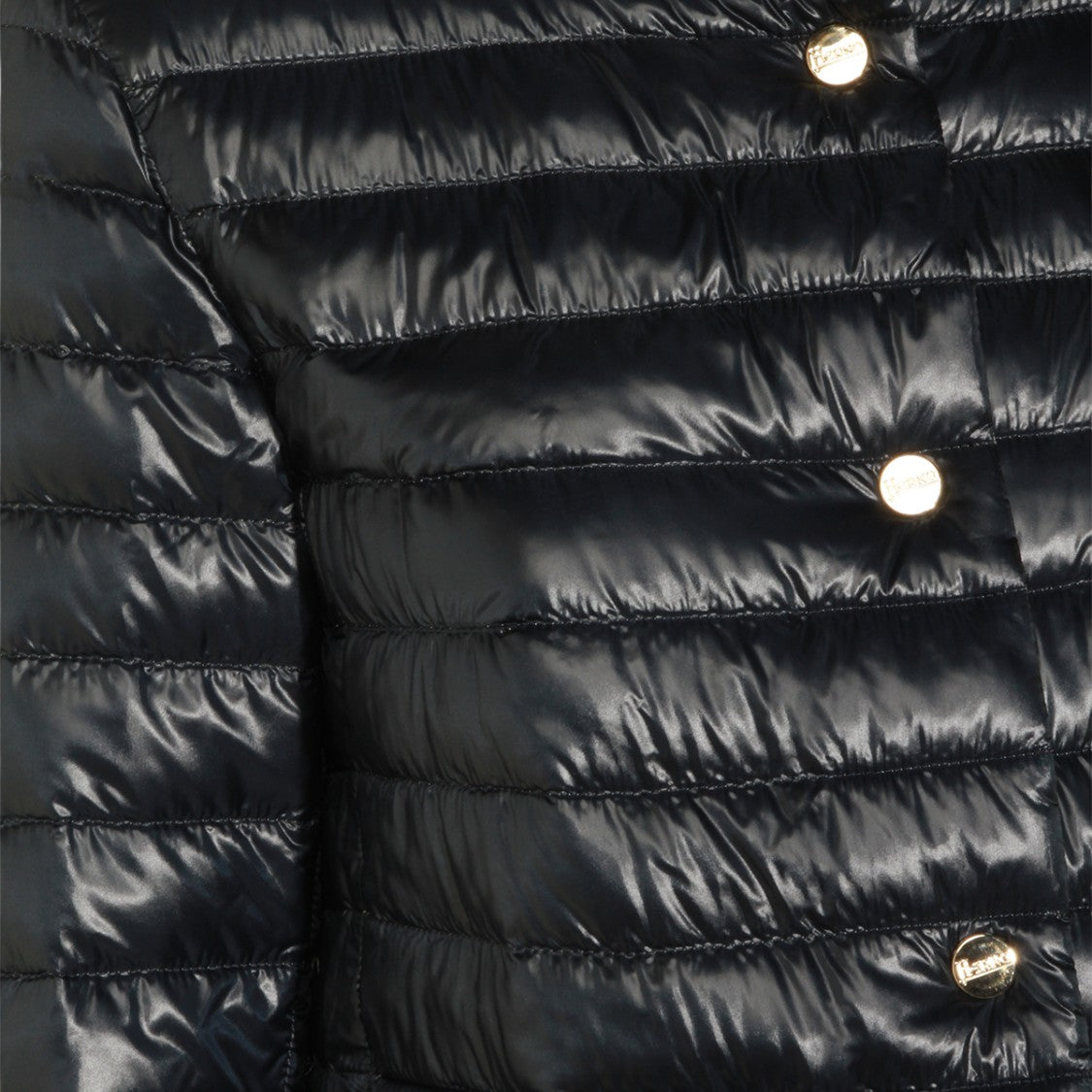Herno Glossy High Collar Quilted Puffer Coat