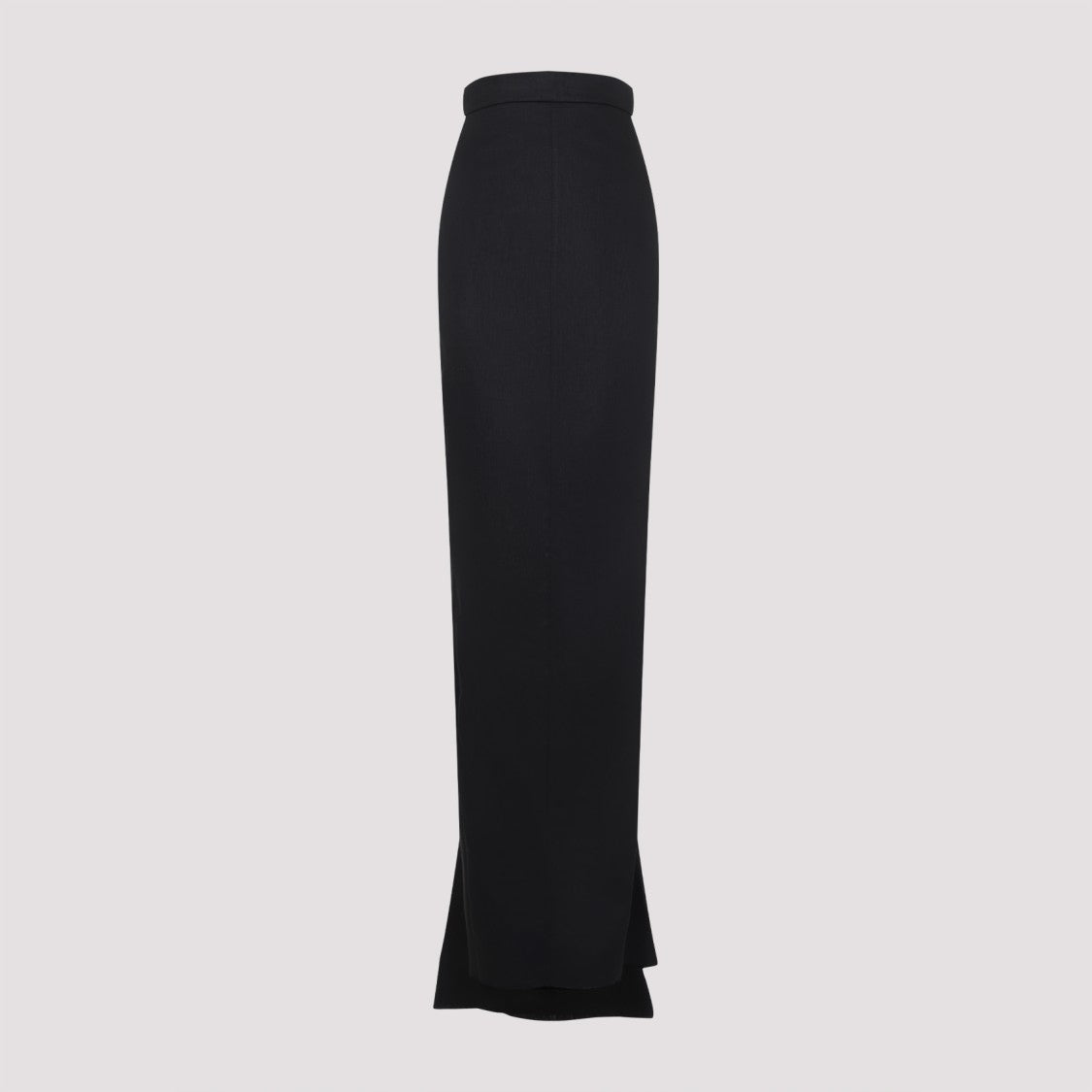 Rick Owens Lido Black Linen Skirt