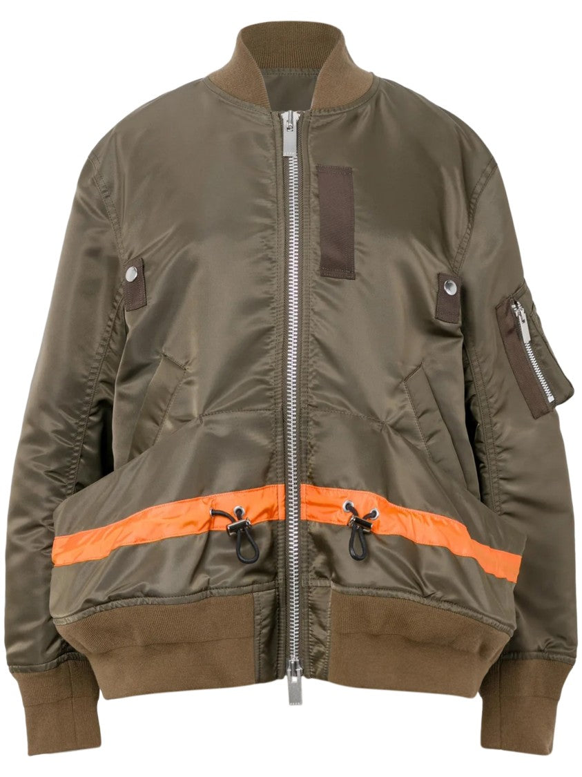 Sacai Nylon Twill Blouson With Structured Fit