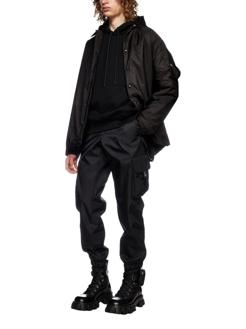 Prada Straight Pants With Tailored Fit And Cargo Pockets