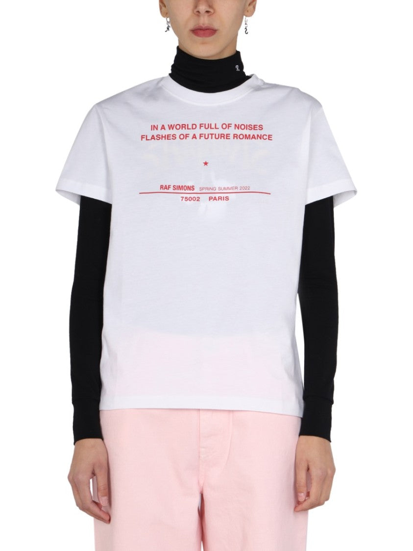 Raf Simons Graphic Logo Print T-Shirt