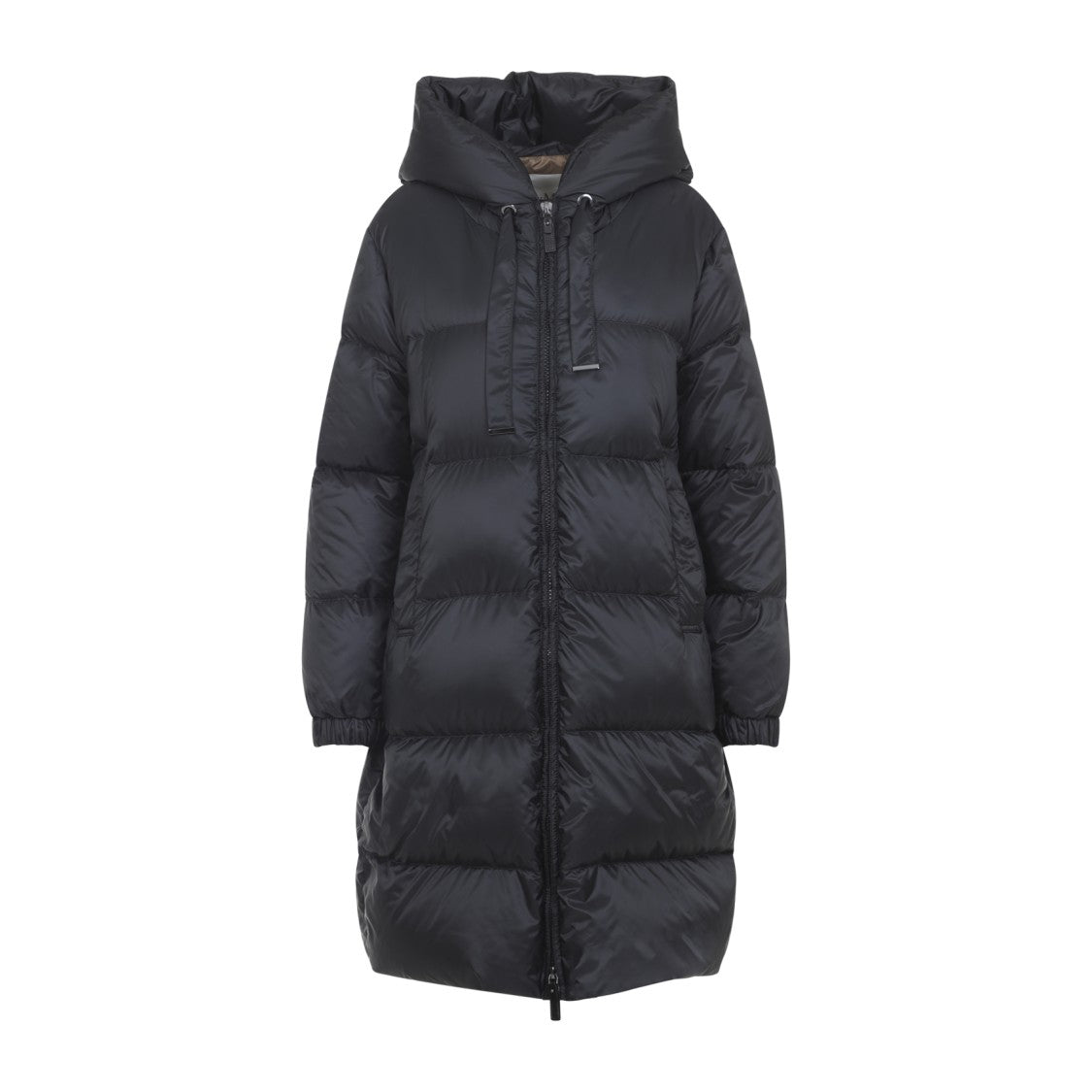 Max Mara Sei Long Black Polyester Down Jacket