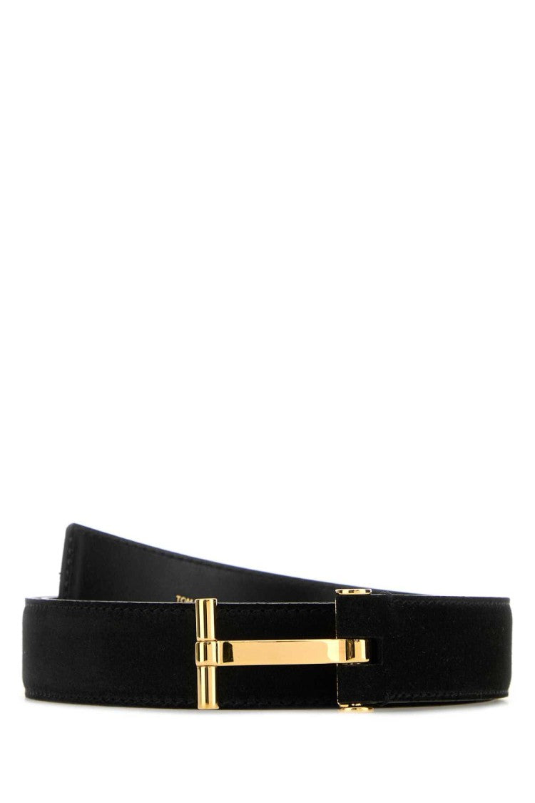 Tom Ford Black Suede Belt
