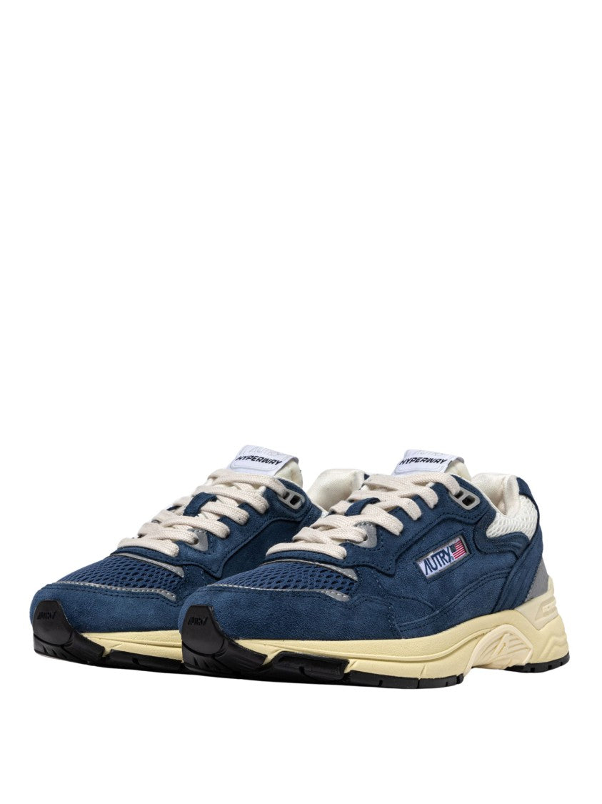 Autry Hyperway Navy Blue Low Sneakers