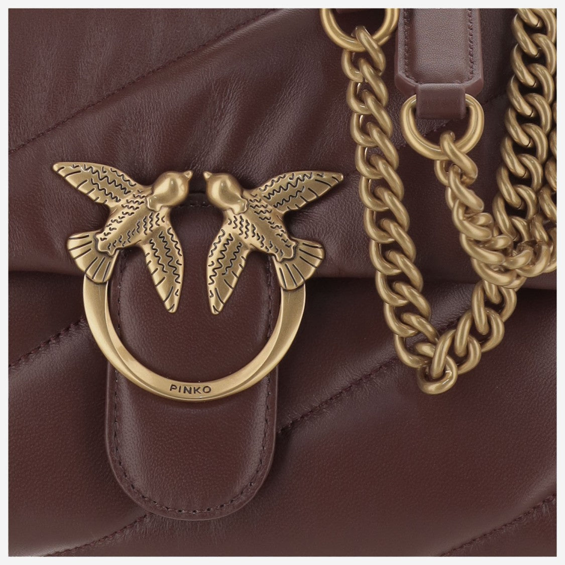 Pinko Quilted Nappa Leather Bag