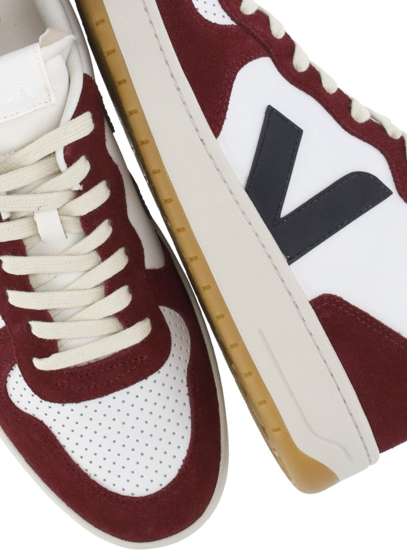 Veja V-10 White Suede Low-Top Sneakers