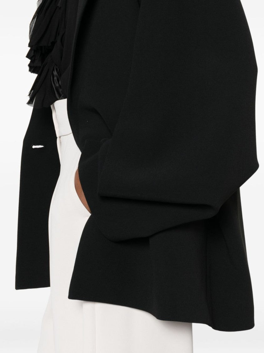 Alberta Ferretti Tailored Black Jacket With Boxy Silhouette